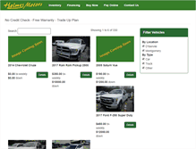 Tablet Screenshot of holmesmotors.com